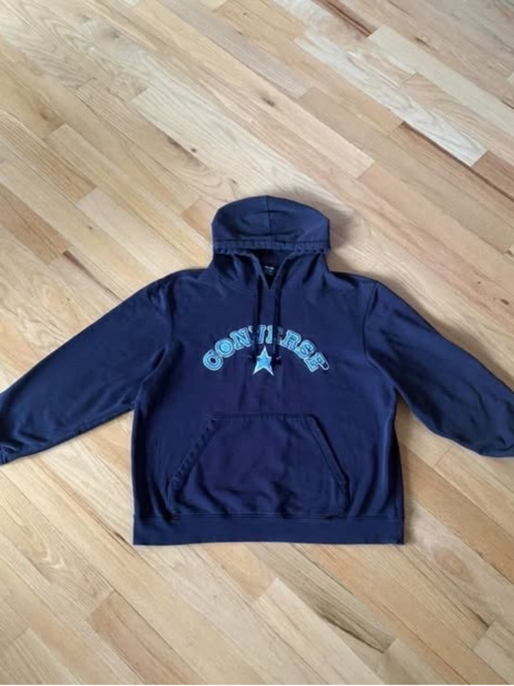 Converse vintage Hoodie with Light Blue Logo